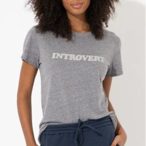 NWOT - Sub_Urban Riot Introvert Loose Graphic Tee in Heather Grey (M)